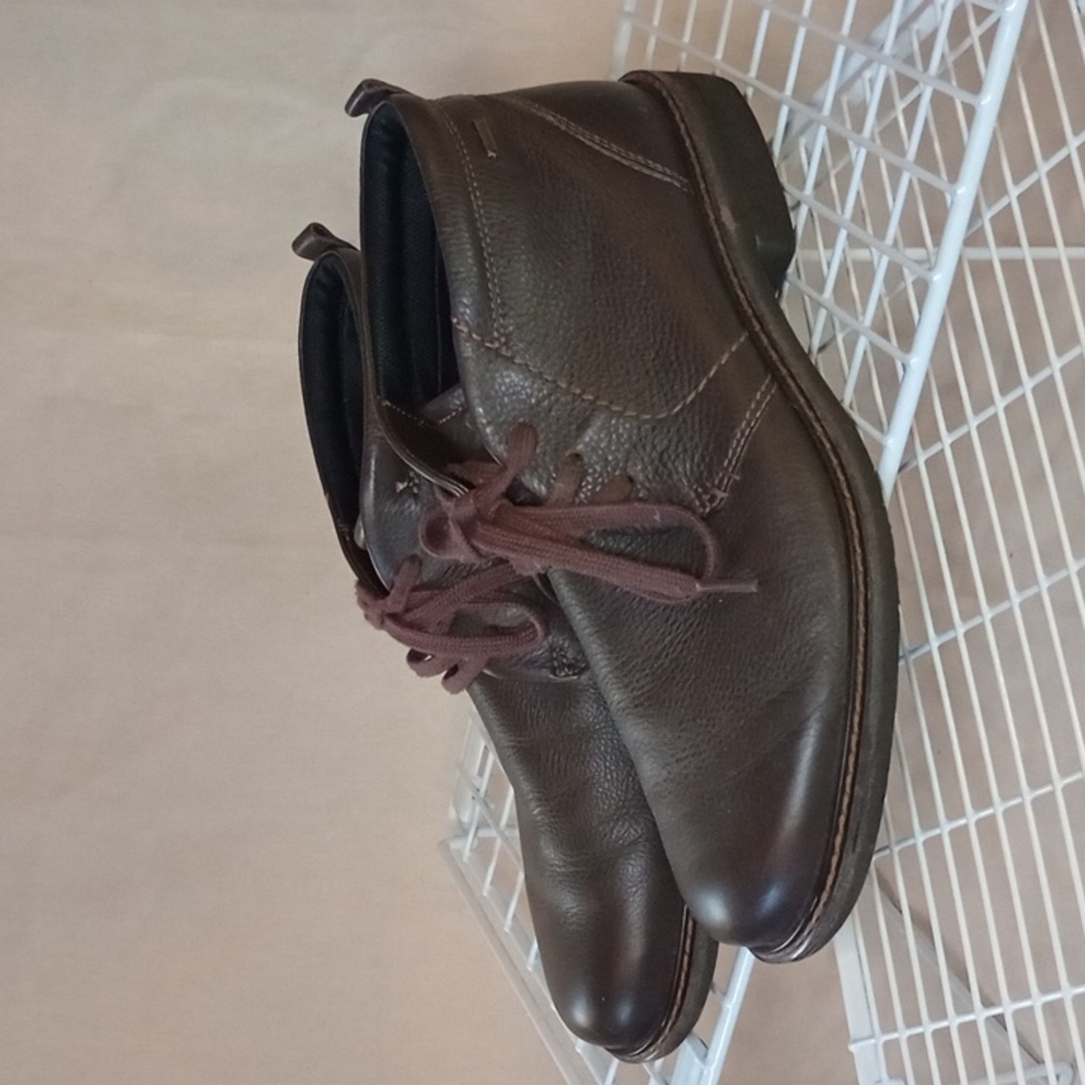 Ecco Gore Tex Leather Chukka Boots Mens Size 45 Brown